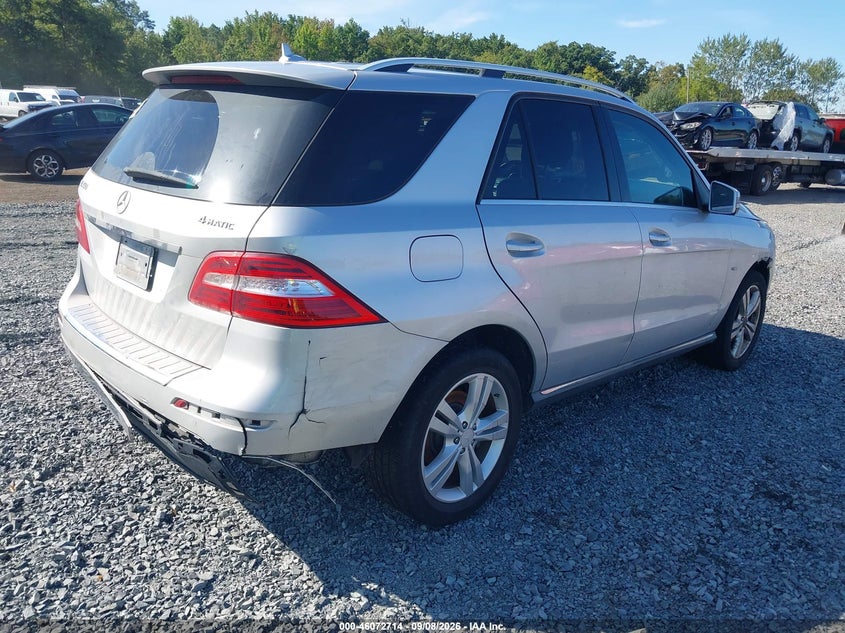 2012 MERCEDES-BENZ ML 350 auction photo 4