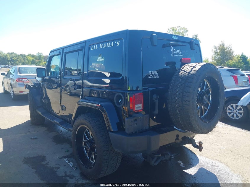 Vin: 1c4bjweg5hl591869, lot: 46572292, jeep wrangler unlimited sahara 4x4 20173