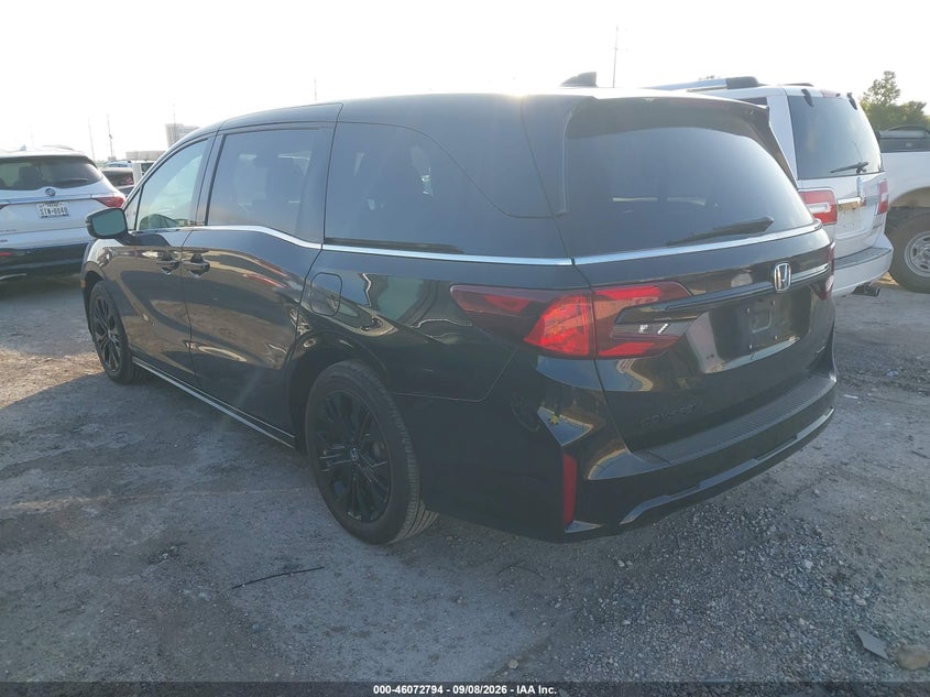 Vin: 5fnrl6h77tb036695, lot: 46572341, honda odyssey sport-l 20263