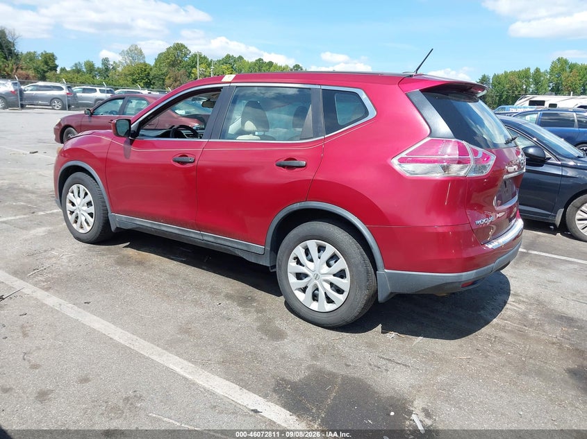 Vin: 5n1at2mt1gc897118, lot: 46572358, nissan rogue s 20163