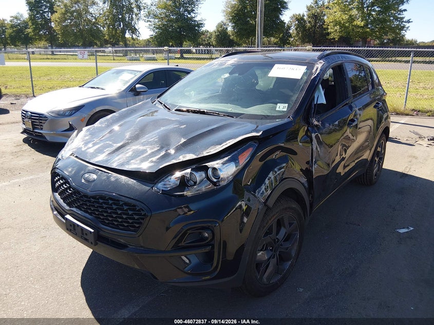 Vin: kndp6cac6n7016855, lot: 46572384, kia sportage nightfall edition 20222