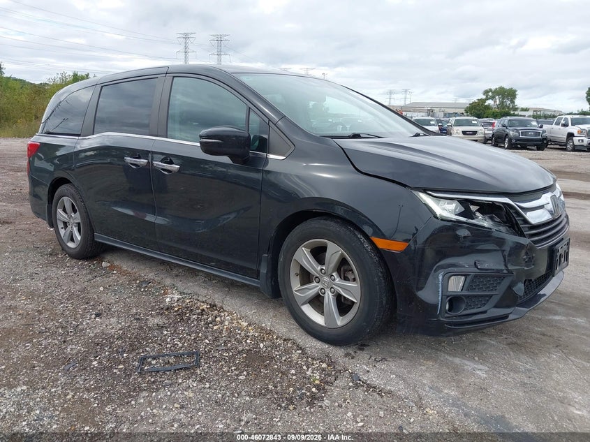 Vin: 5fnrl6h76jb001868, lot: 46572390, honda odyssey ex-l 20181