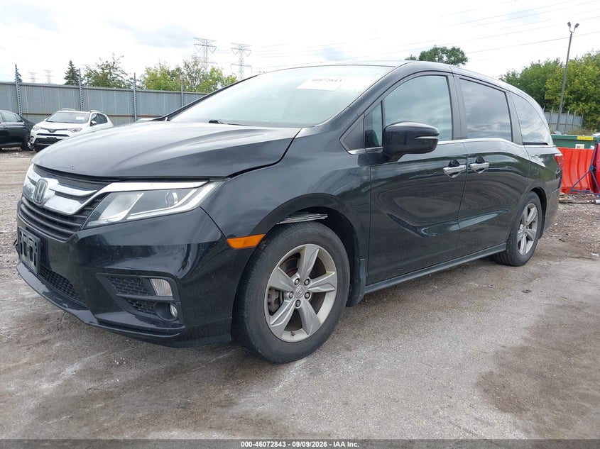 Vin: 5fnrl6h76jb001868, lot: 46572390, honda odyssey ex-l 20182