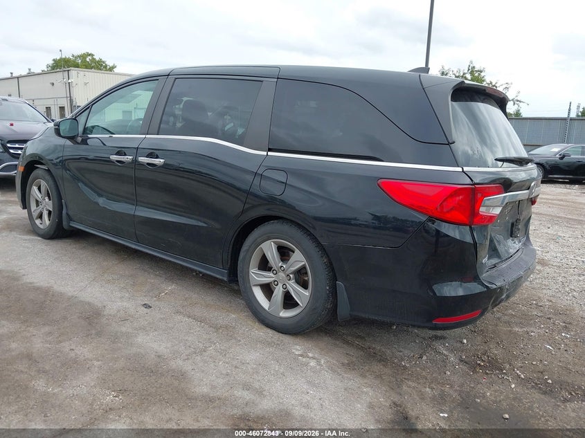 Vin: 5fnrl6h76jb001868, lot: 46572390, honda odyssey ex-l 20183