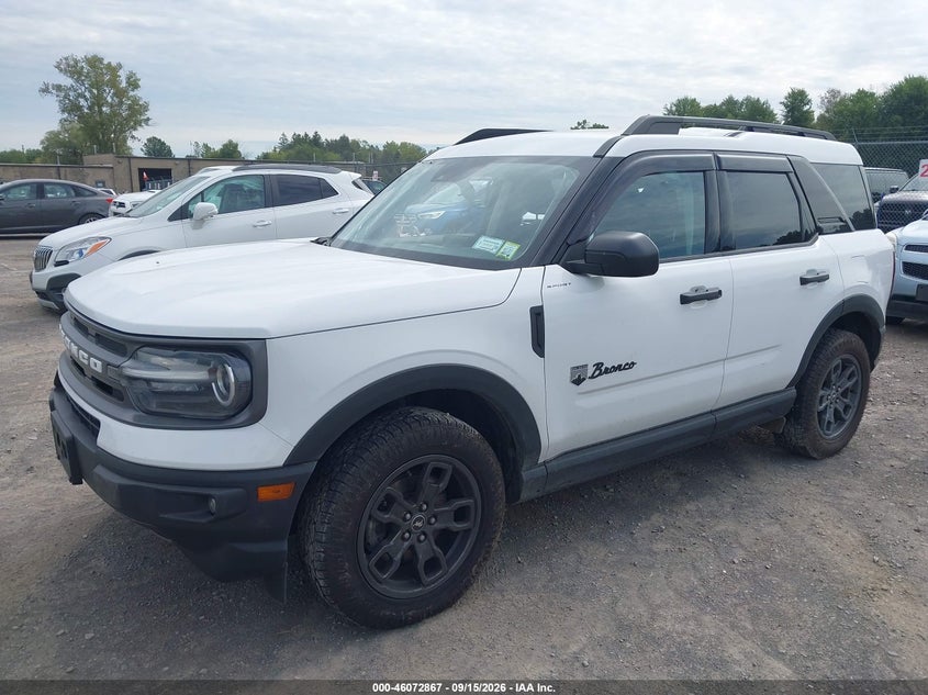 Vin: 3fmcr9b6xmra32478, lot: 46572414, ford bronco sport big bend 20212