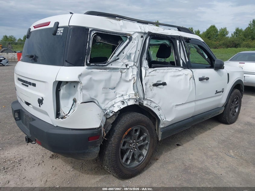 Vin: 3fmcr9b6xmra32478, lot: 46572414, ford bronco sport big bend 20214
