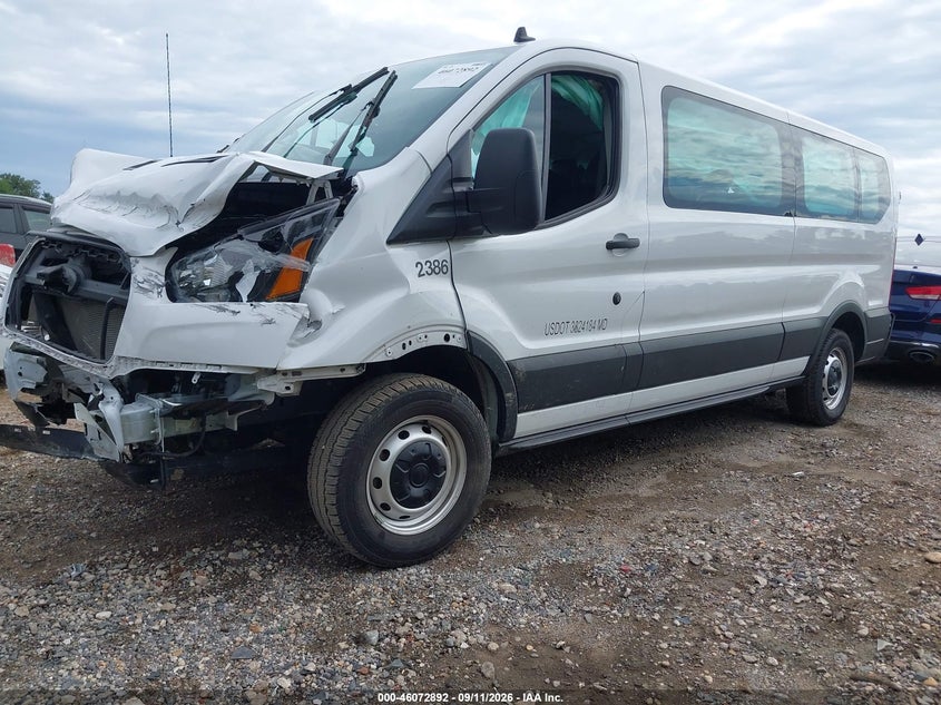 Vin: 1fbax2yg3pkb90148, lot: 46572439, ford transit-350 passenger van xl 20232