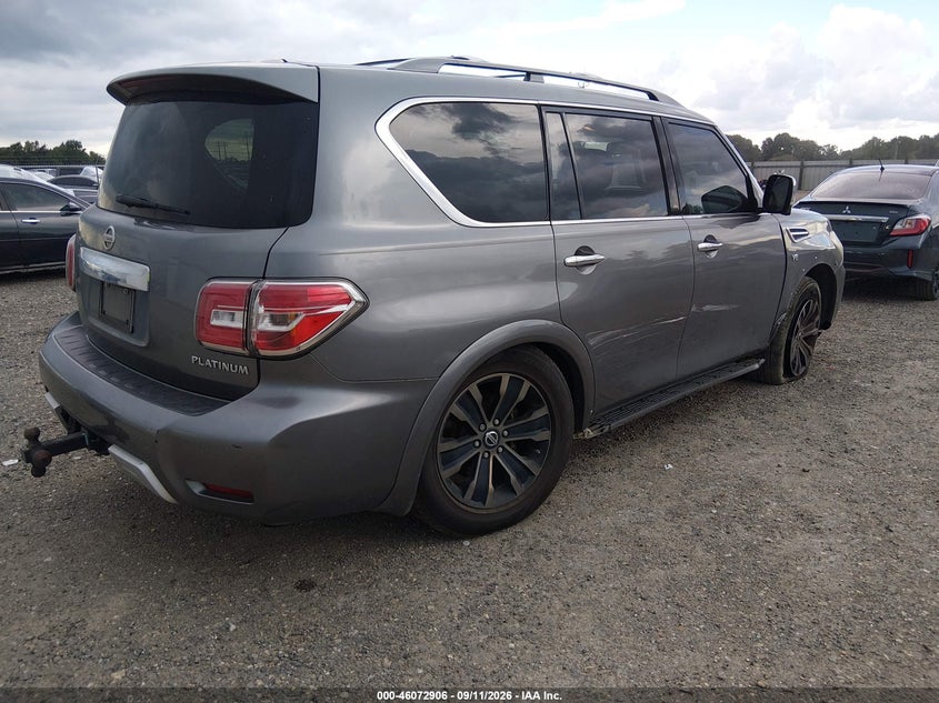 Vin: jn8ay2nd1h9000766, lot: 46572453, nissan armada platinum 20174