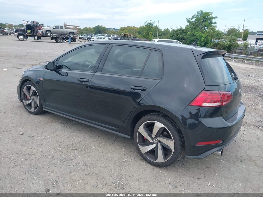 Vin: 3vw447au7jm256759, lot: 46572454, volkswagen golf gti 2.0t autobahn/2.0t s/2.0t se 20183