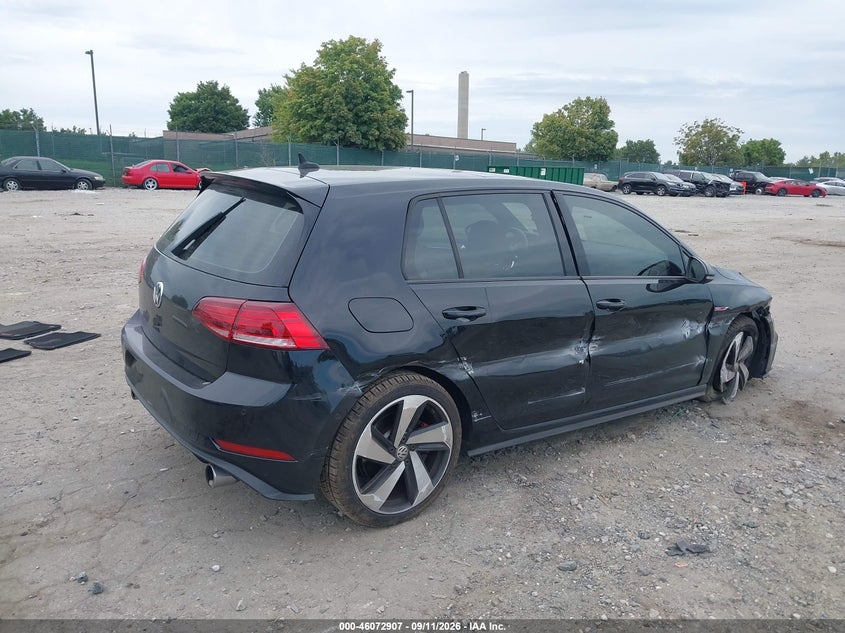 Vin: 3vw447au7jm256759, lot: 46572454, volkswagen golf gti 2.0t autobahn/2.0t s/2.0t se 20184