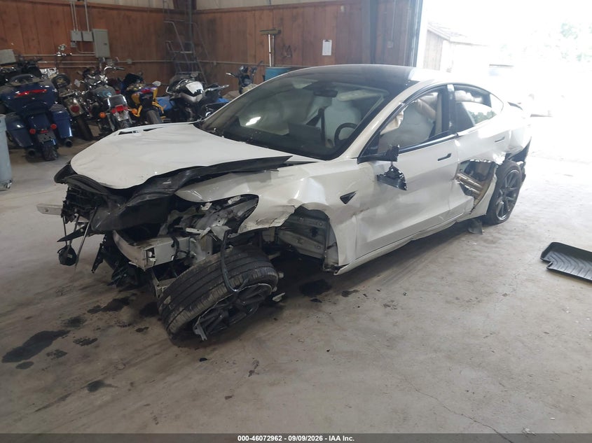 Vin: 5yj3e1eaxpf541817, lot: 46572508, tesla model 3 rear-wheel drive 20232