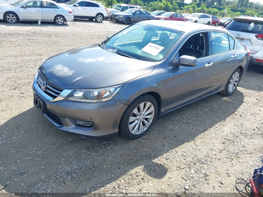 Vin: 1hgcr3f81da047217, lot: 46572509, honda accord ex-l v-6 20132
