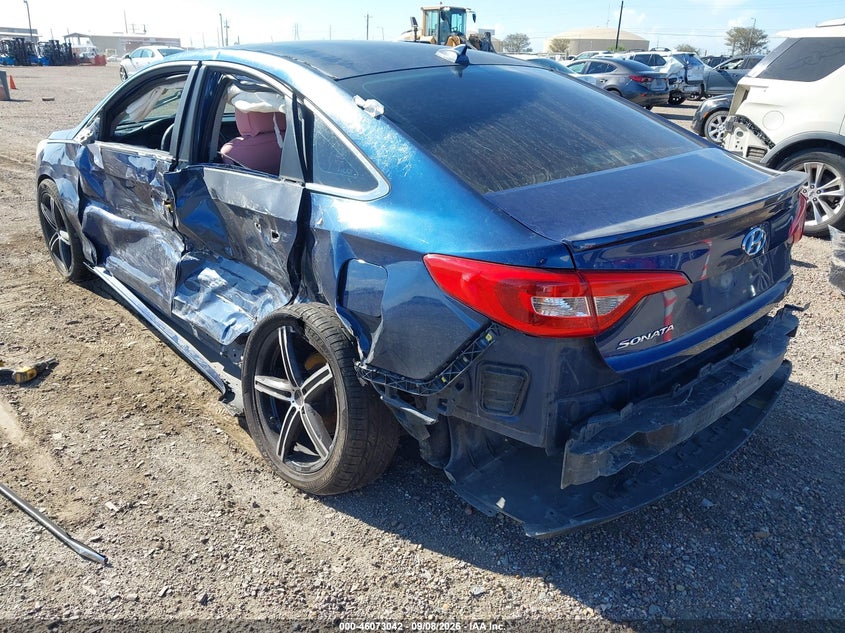 Vin: 5npe24af6gh319233, lot: 46572590, hyundai sonata se 20163
