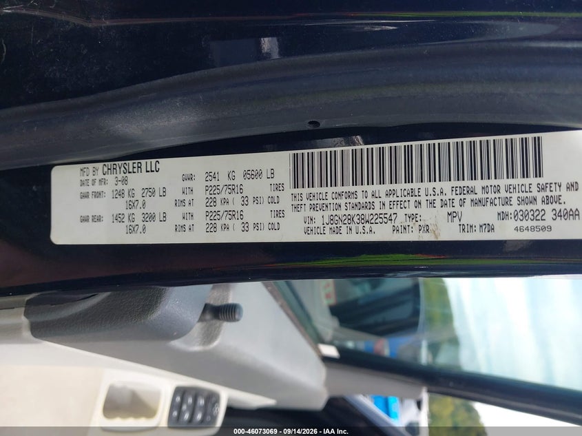 2008 JEEP LIBERTY SPORT · Фото 9