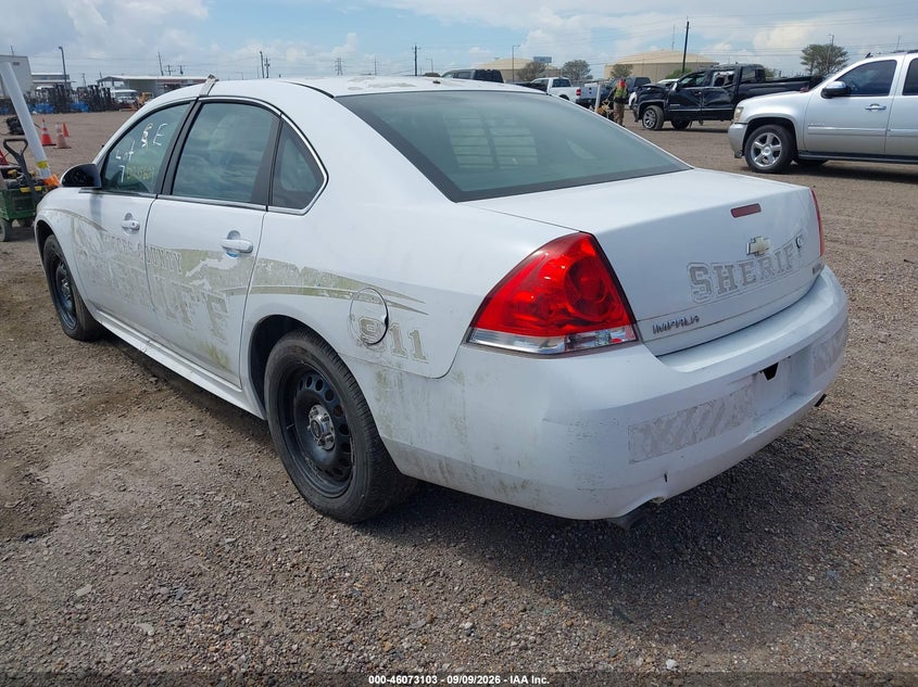 Vin: 2g1wd5e32d1245609, lot: 46572650, chevrolet impala police 20133