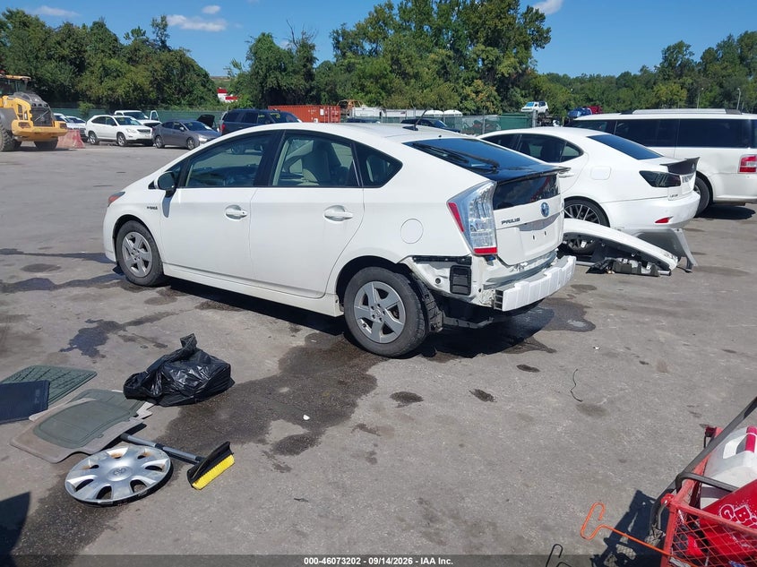 Vin: jtdkn3du8a0052776, lot: 46572749, toyota prius iii 20103