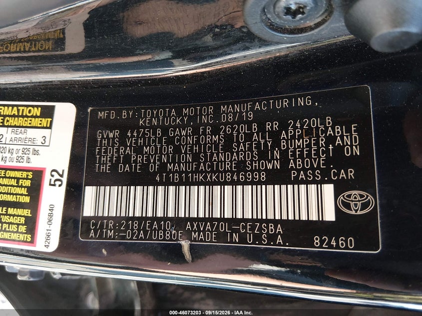 TOYOTA CAMRY - zdjęcie 9