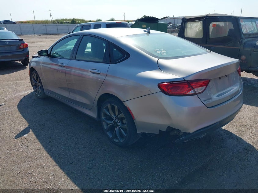 Vin: 1c3cccbg6fn586056, lot: 46572766, chrysler 200 s 20153