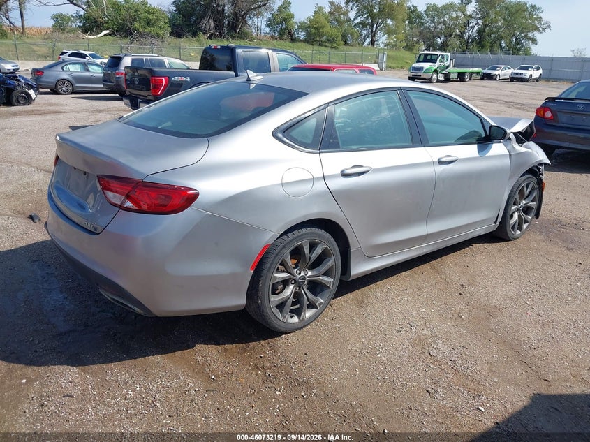 Vin: 1c3cccbg6fn586056, lot: 46572766, chrysler 200 s 20154