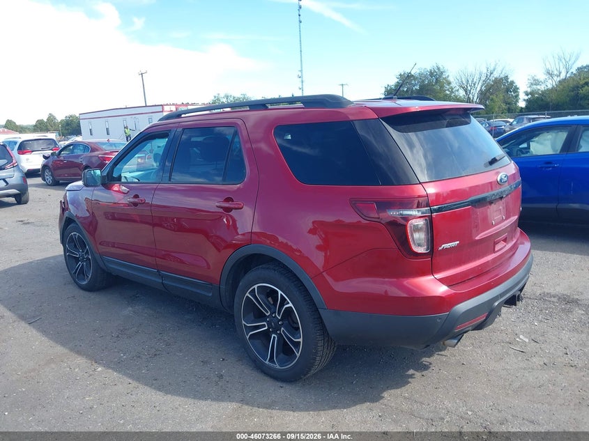 Vin: 1fm5k8gt2fgb53215, lot: 46572813, ford explorer sport 20153
