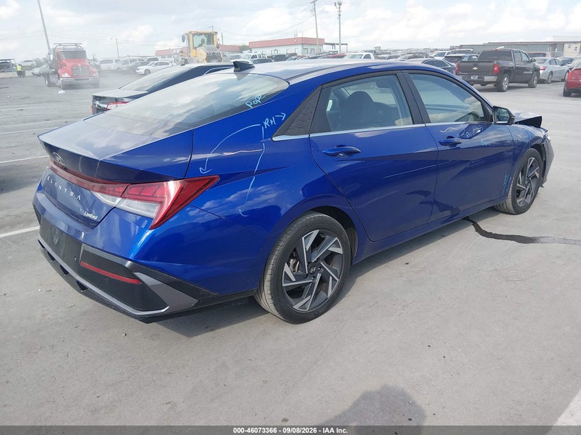 Vin: kmhlp4dg9ru839279, lot: 46572913, hyundai elantra limited 20244
