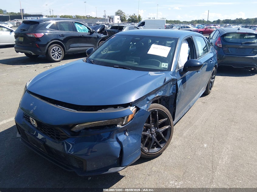 Vin: 2hgfe2f58sh507593, lot: 46572939, honda civic sport 20252
