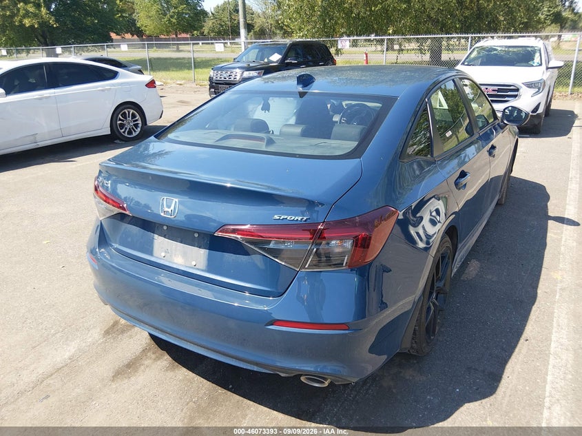 Vin: 2hgfe2f58sh507593, lot: 46572939, honda civic sport 20254