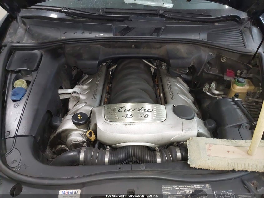 2004 PORSCHE CAYENNE SPORT UTILITY VEHICLE 4.5L V-8 DOHC, VVT, TURBO, PREMIUM , 450HP