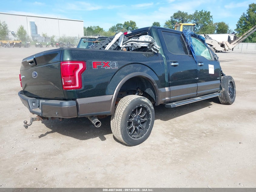 Vin: 1ftew1eg8gfa11075, lot: 46572993, ford f-150 lariat 20164