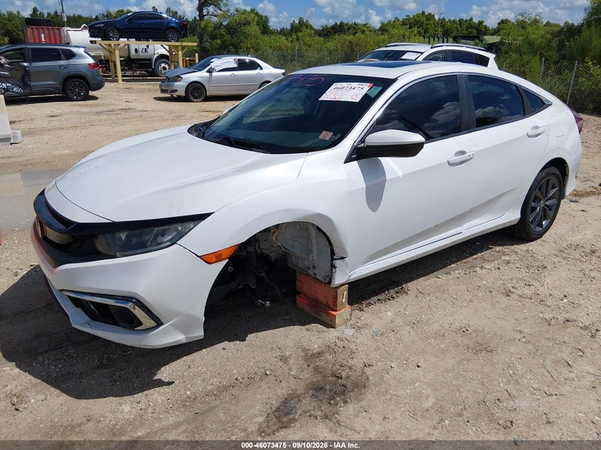 Vin: 19xfc1f32le001185, lot: 46573022, honda civic ex 20202