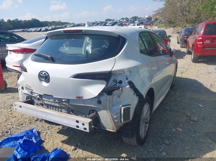 Vin: jtnd4mbe5p3198830, lot: 46573028, toyota corolla se 20234