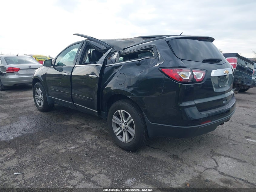 Vin: 1gnkrhkd7fj273993, lot: 46573038, chevrolet traverse 2lt 20153