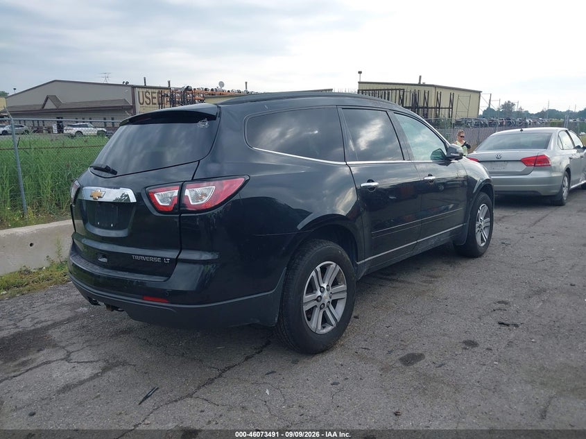 Vin: 1gnkrhkd7fj273993, lot: 46573038, chevrolet traverse 2lt 20154