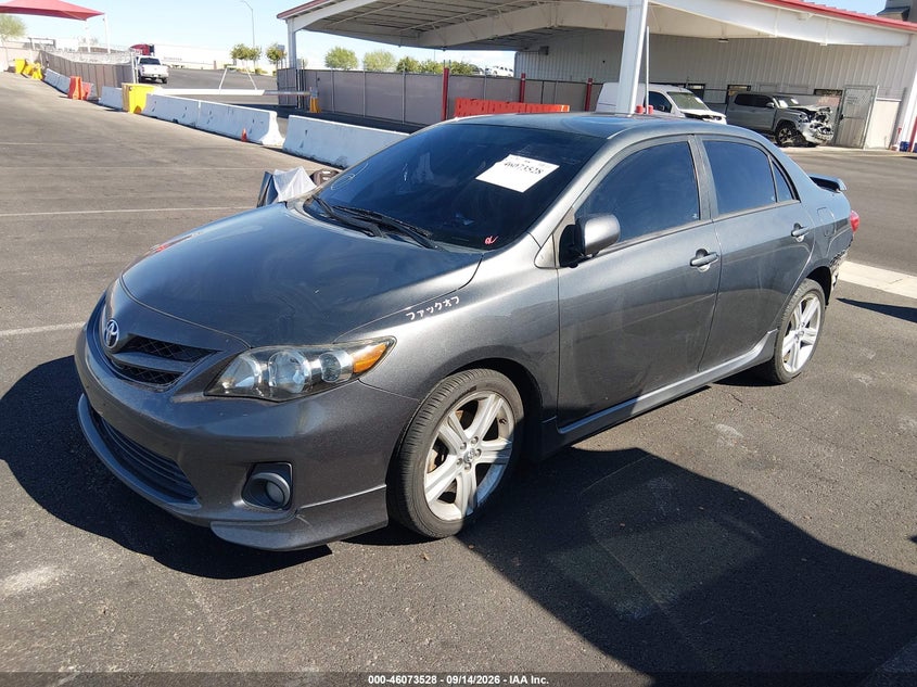 Vin: 2t1bu4ee7dc109902, lot: 46573075, toyota corolla s 20132