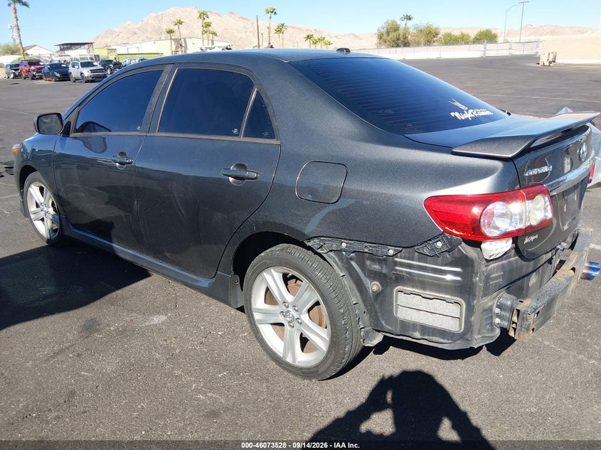 Vin: 2t1bu4ee7dc109902, lot: 46573075, toyota corolla s 20133