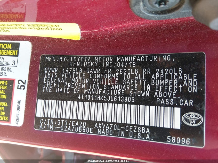 TOYOTA CAMRY - zdjęcie 9