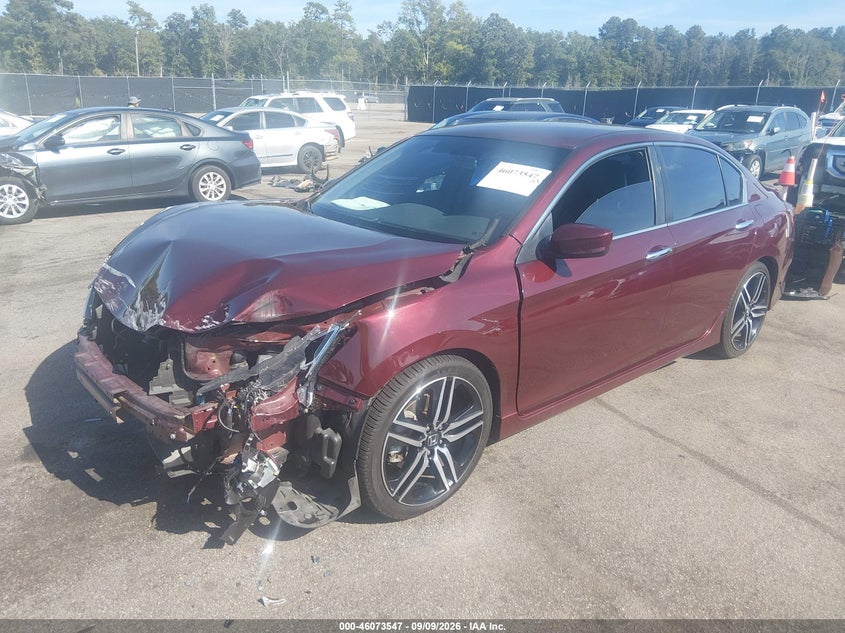 Vin: 1hgcr2f15ha157707, lot: 46573094, honda accord sport se 20172