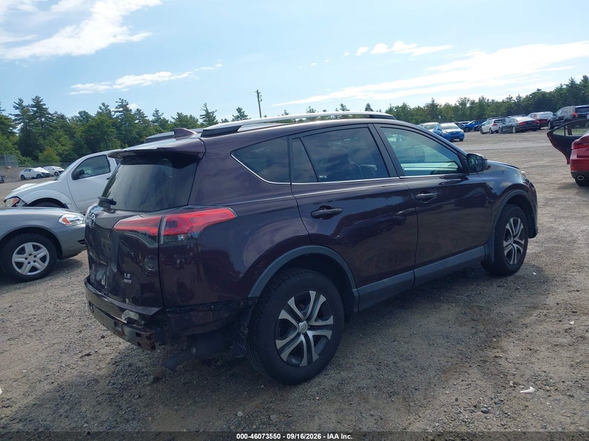 Vin: 2t3bfrev1gw536851, lot: 46573097, toyota rav4 le 20164