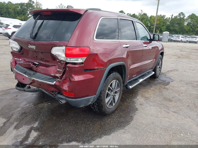 Vin: 1c4rjfbg0jc357891, lot: 46573104, jeep grand cherokee limited 4x4 20184