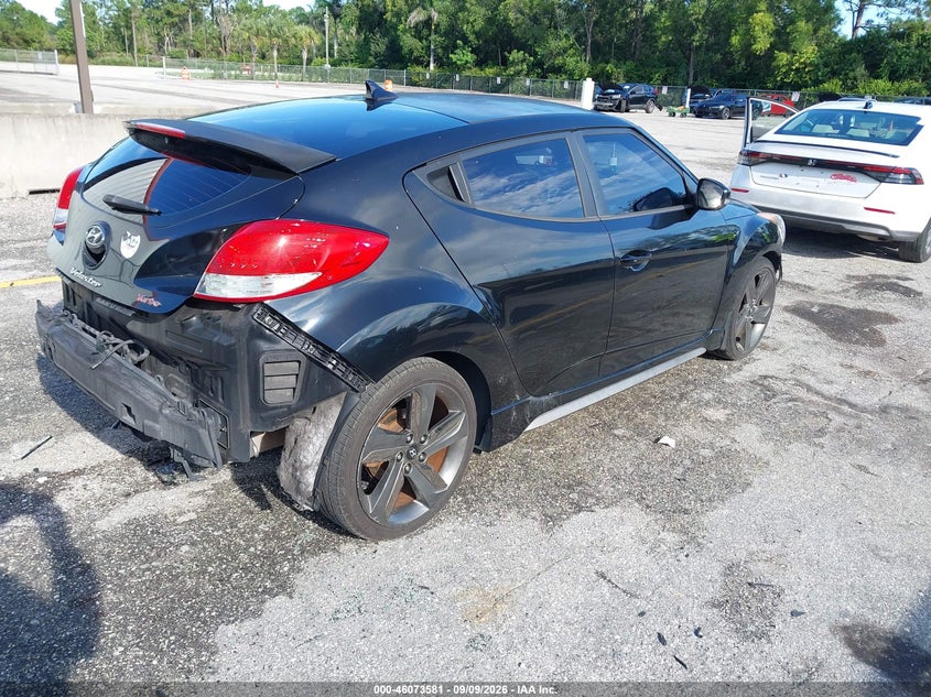 Vin: kmhtc6ae2fu228886, lot: 46573128, hyundai veloster turbo 20154