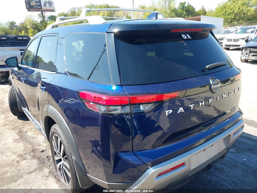 Vin: 5n1dr3dk2pc255631, lot: 46573236, nissan pathfinder platinum 4wd 20233