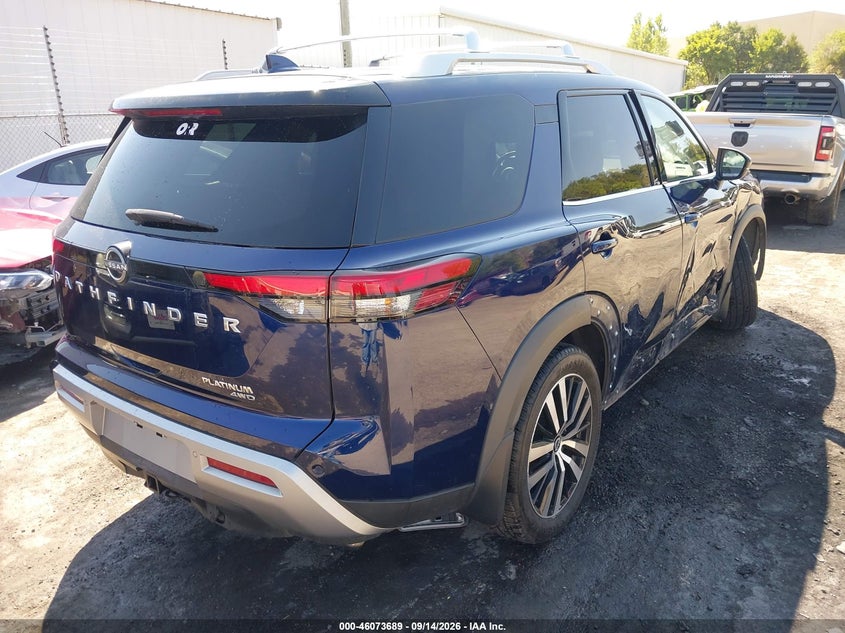 Vin: 5n1dr3dk2pc255631, lot: 46573236, nissan pathfinder platinum 4wd 20234