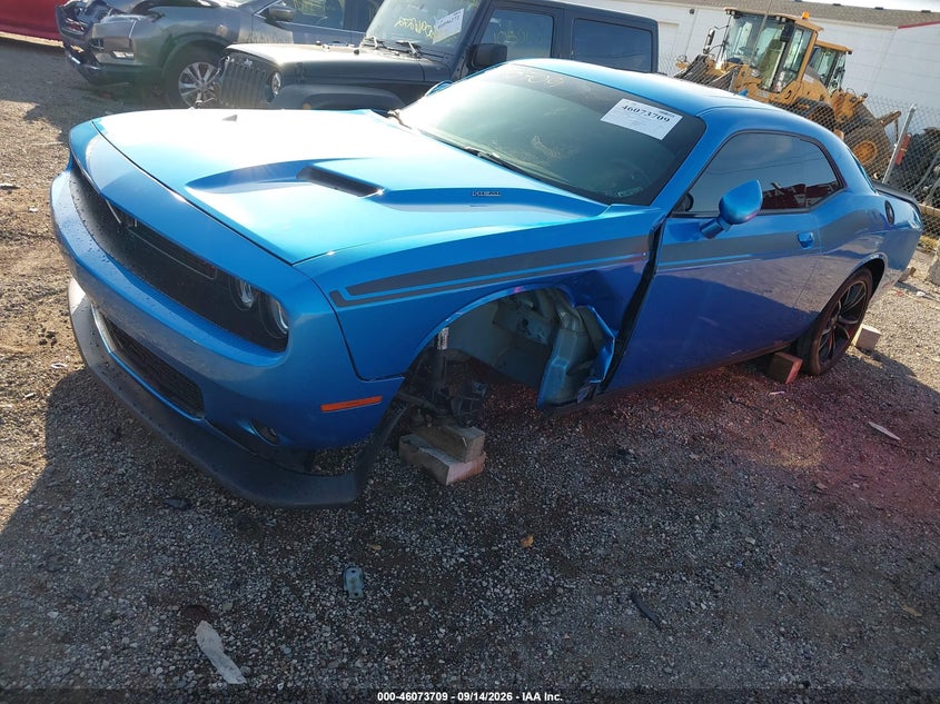 Vin: 2c3cdzbt8gh195708, lot: 46573256, dodge challenger r/t plus 20162