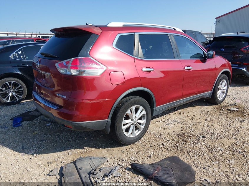 Vin: knmat2mv6gp699360, lot: 46573306, nissan rogue sv 20164