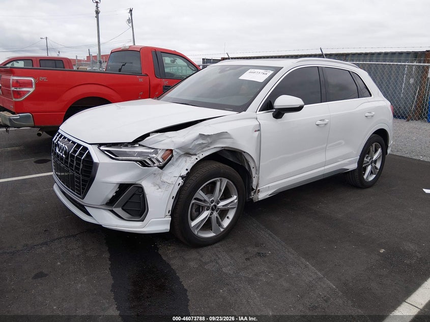 Vin: wa1eecf39m1134347, lot: 46573335, audi q3 premium plus 45 tfsi s line quattro tiptronic 20212