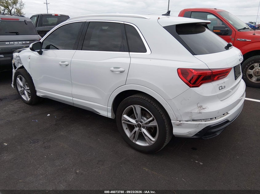 Vin: wa1eecf39m1134347, lot: 46573335, audi q3 premium plus 45 tfsi s line quattro tiptronic 20213