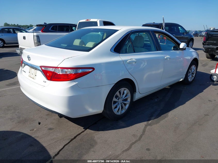 Vin: 4t4bf1fk9gr553255, lot: 46573343, toyota camry le 20164