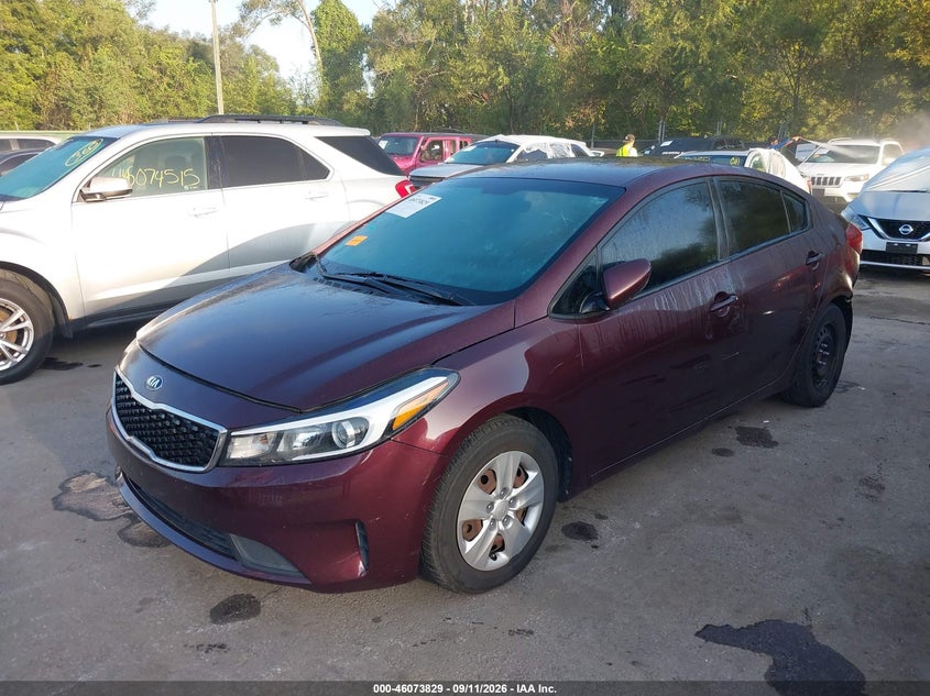 Vin: 3kpfk4a71he107519, lot: 46573376, kia forte lx 20172