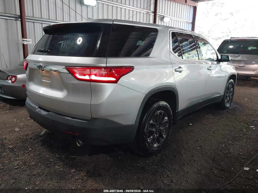 Vin: 1gnerfkw9jj245835, lot: 46573393, chevrolet traverse ls 20184