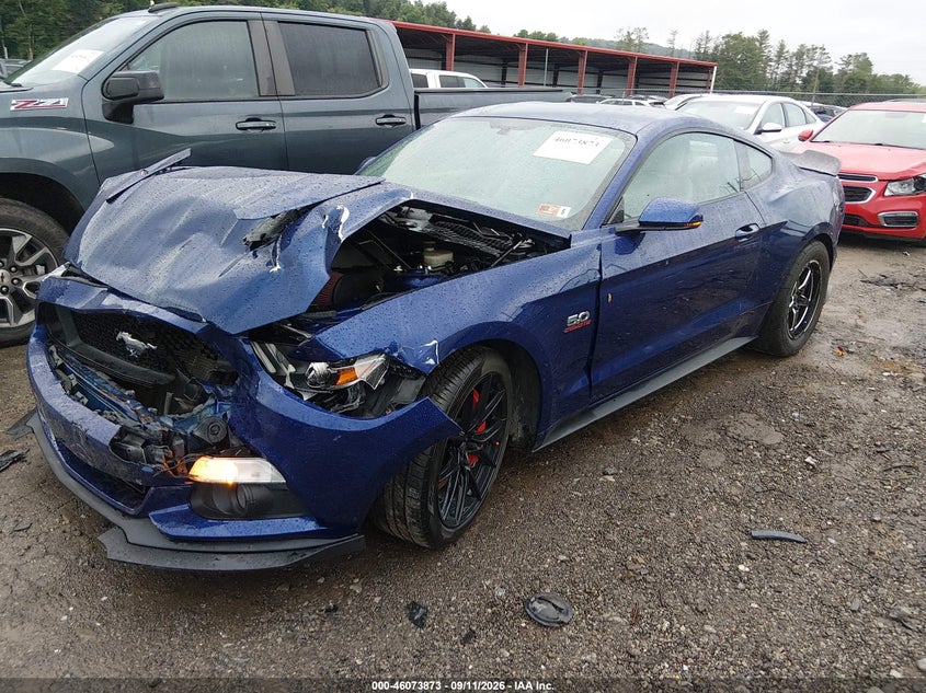 Vin: 1fa6p8cf1g5272015, lot: 46573420, ford mustang gt premium 20162